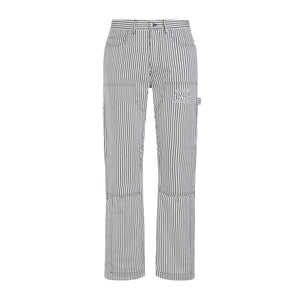 AMIRI Men's Black Cotton Carpenter Pants for SS24