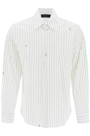 AMIRI Men's Striped Shirt with Staggered Logo - SS24 Collection