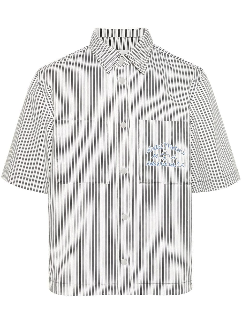 AMIRI Men's Black & White Camp Shirt for SS24