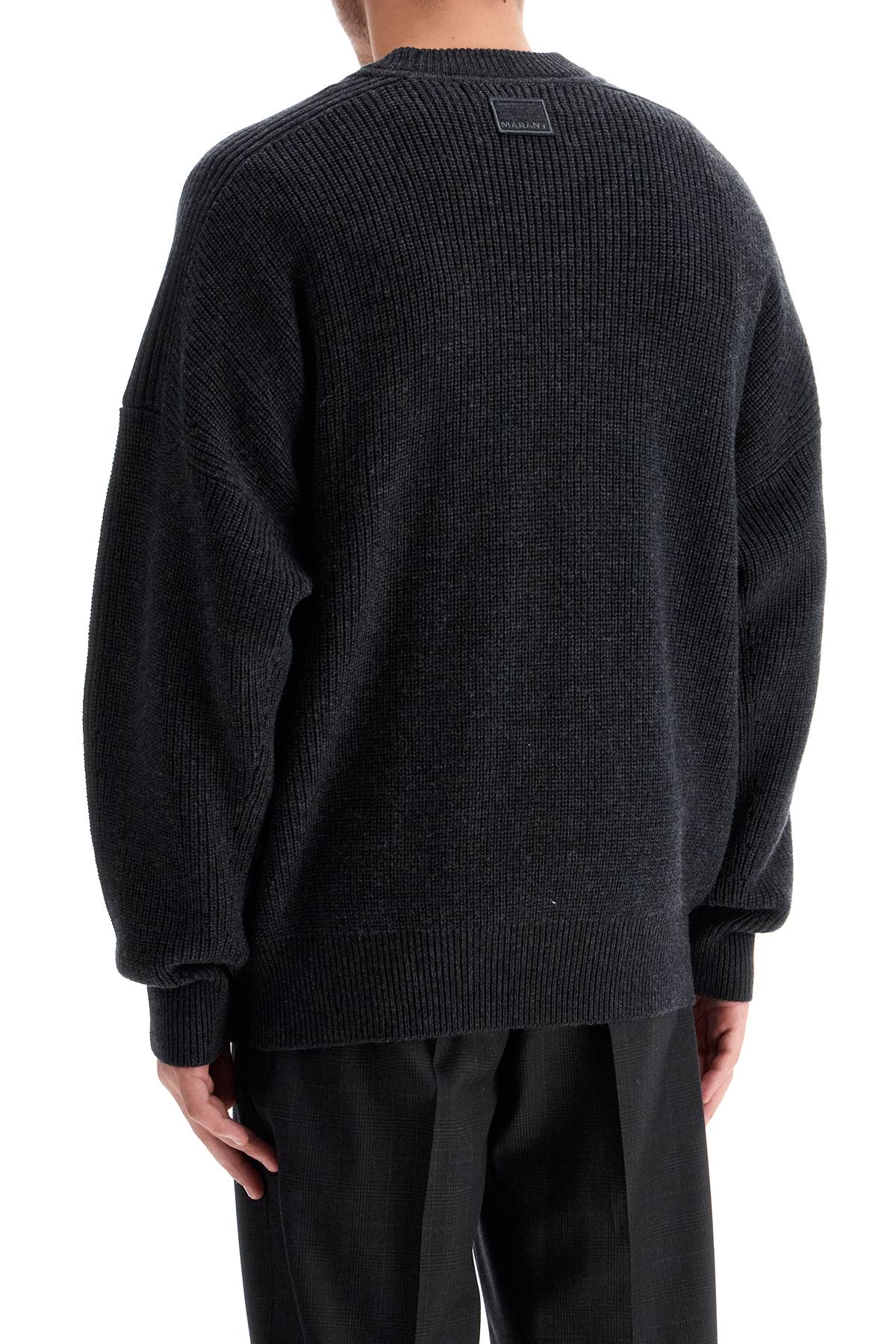 ISABEL MARANT Oversized Merino Wool Crew Neck Pullover - Size L