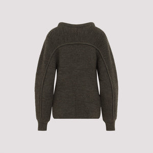 ISABEL MARANT Two-Tone Knit Pullover - Loose Fit, Size 36