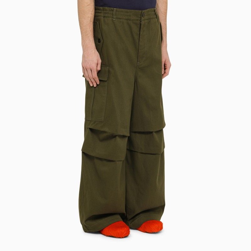 MARNI Oversized Green Cargo Pants for Men - SS24 Collection