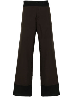 MARNI Colorblock Wool Trousers for Men