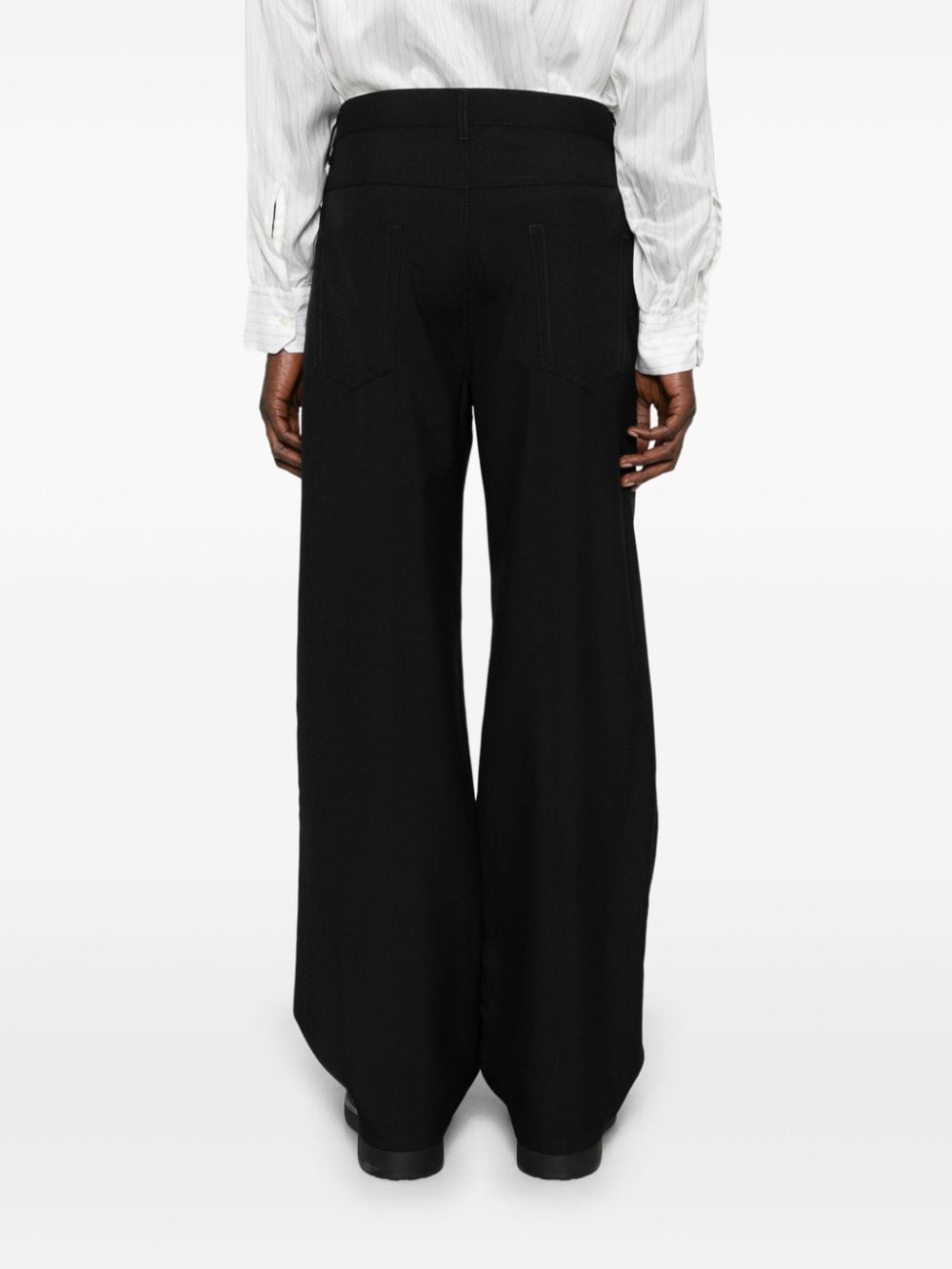 MARNI Colorblock Wool Trousers for Men