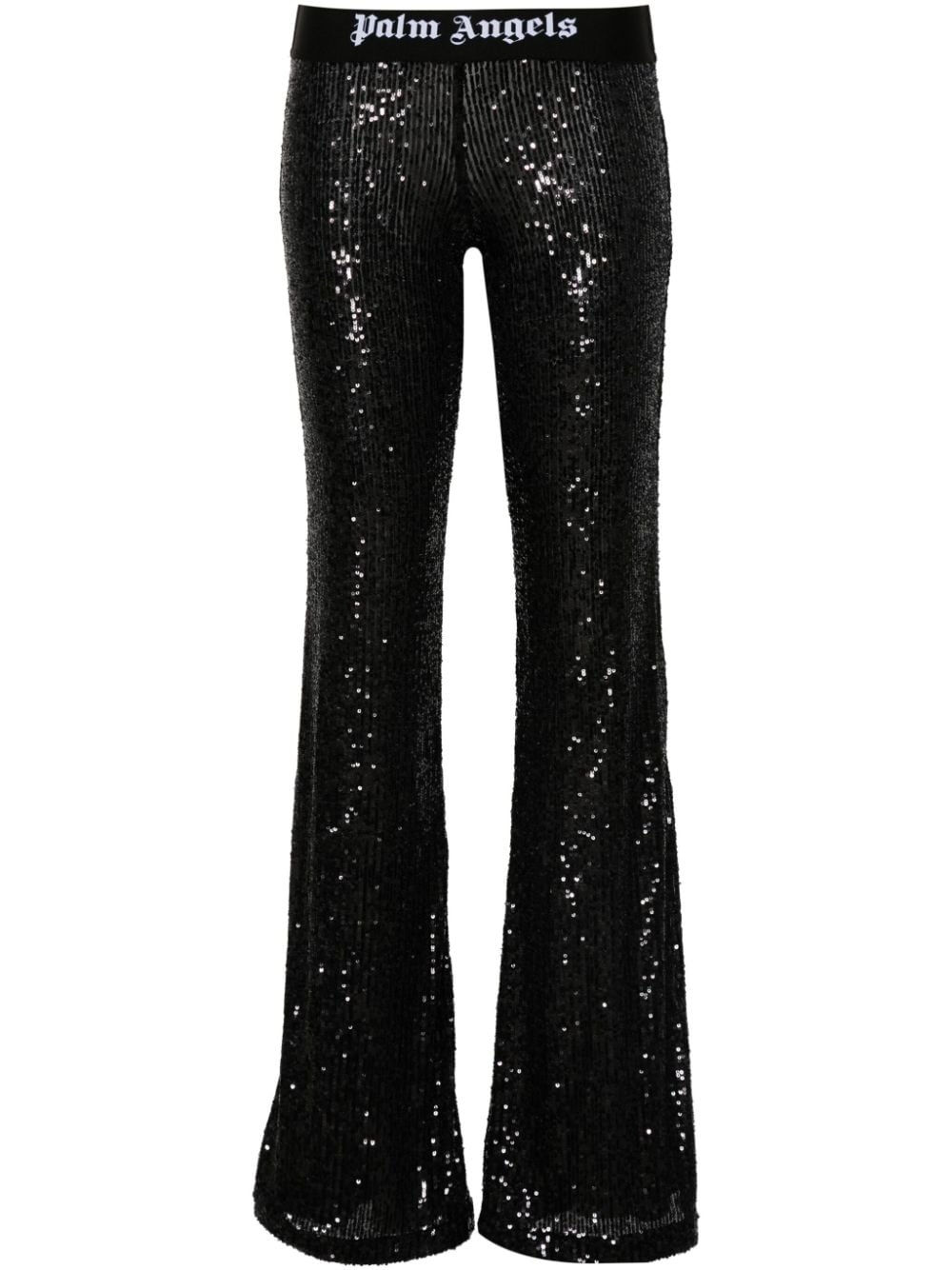 PALM ANGELS Sequin Flared Trousers