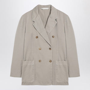 PALM ANGELS Elegant Beige Double-Breasted Cotton Jacket