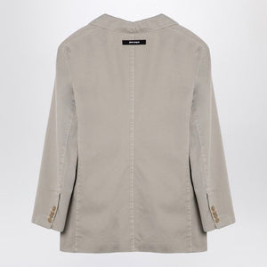 PALM ANGELS Elegant Beige Double-Breasted Cotton Jacket