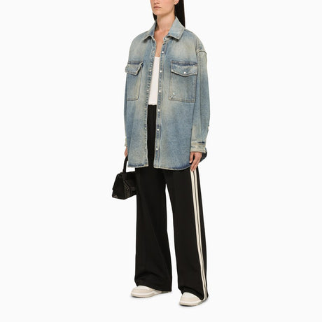 PALM ANGELS Light Blue Denim Oversized Shirt for Women - FW23 Collection