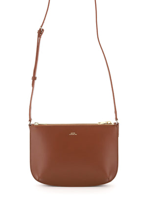 A.P.C. Mini Smooth Leather Crossbody Handbag with Adjustable Strap