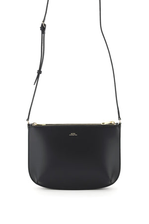 A.P.C. Mini Smooth Leather Crossbody Handbag with Adjustable Strap