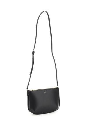 A.P.C. Mini Smooth Leather Crossbody Handbag with Adjustable Strap