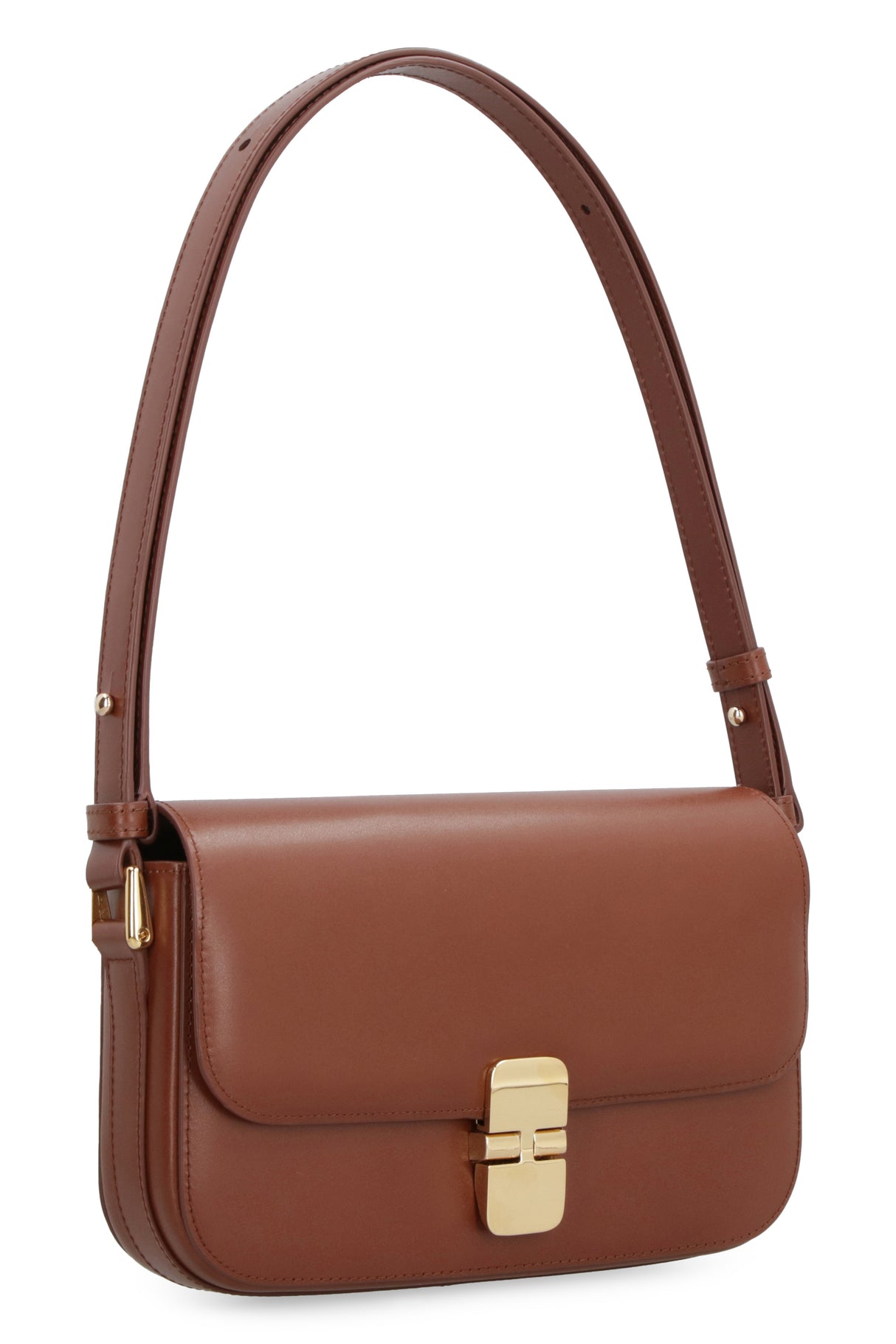 A.P.C. Elegant Leather Mini Baguette Handbag