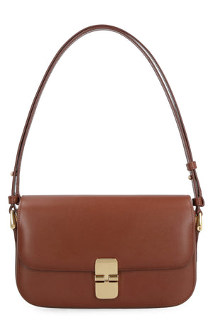 A.P.C. Elegant Leather Mini Baguette Handbag