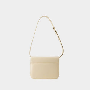 A.P.C. Women's Tan Leather Mini Crossbody Bag for Spring/Summer 2024