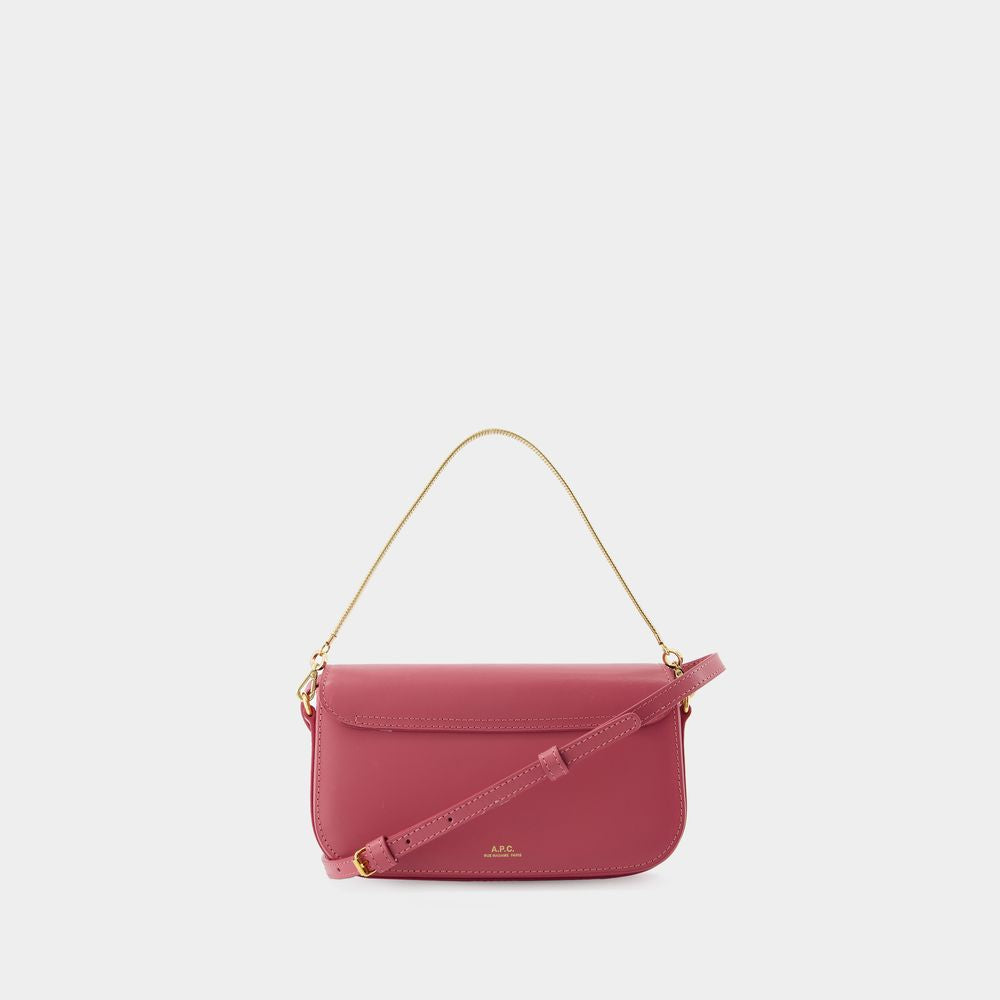 A.P.C. Elegant Pink Calfskin Mini Crossbody