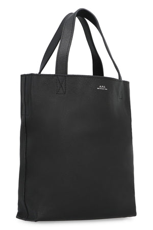 A.P.C. Maiko Leather Tote Handbag with Removable Strap