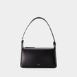 A.P.C. Elegant Black Calfskin Hobo Shoulder Bag