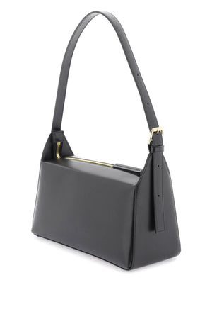 A.P.C. Elegant Black Calfskin Hobo Shoulder Bag