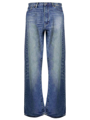 R13 High-Rise Wide-Leg Distressed Jeans