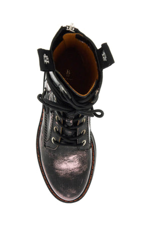 R13 Double Stack Laminated Leather Boots