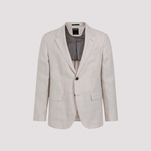 ZEGNA Nude Linen Jacket for Men