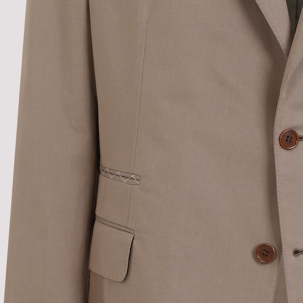 BRIONI Men's Cotton Suit in Nude & Neutrals (SS24)