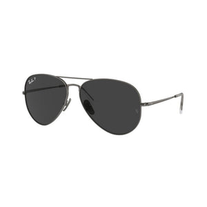 RAY-BAN Unisex Aviator Titanium Sunglasses