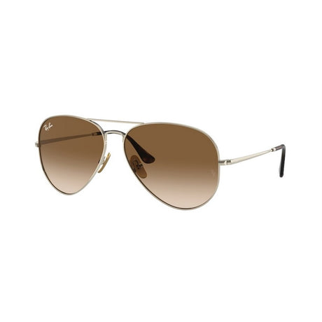 RAY-BAN Unisex Aviator Titanium Sunglasses