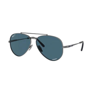 RAY-BAN Classic Titanium Aviator Sunglasses - Gunmetal Gray