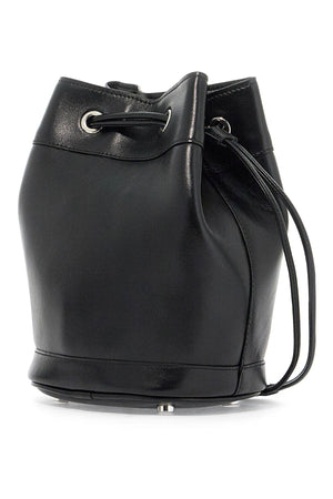 ROGER VIVIER Mini Leather Bucket Bag with Crystal Buckle