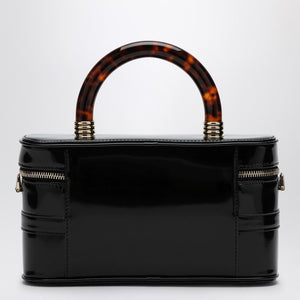 ROGER VIVIER Elegant Mini Black Leather Vanity Bag