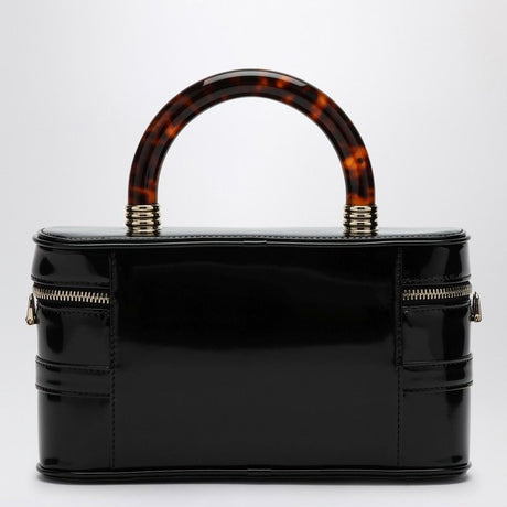 ROGER VIVIER Elegant Mini Black Leather Vanity Bag