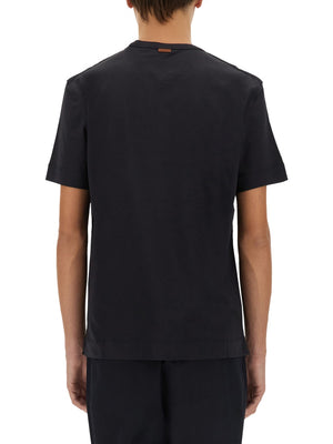 ZEGNA Classic Logo T-Shirt - Large Size