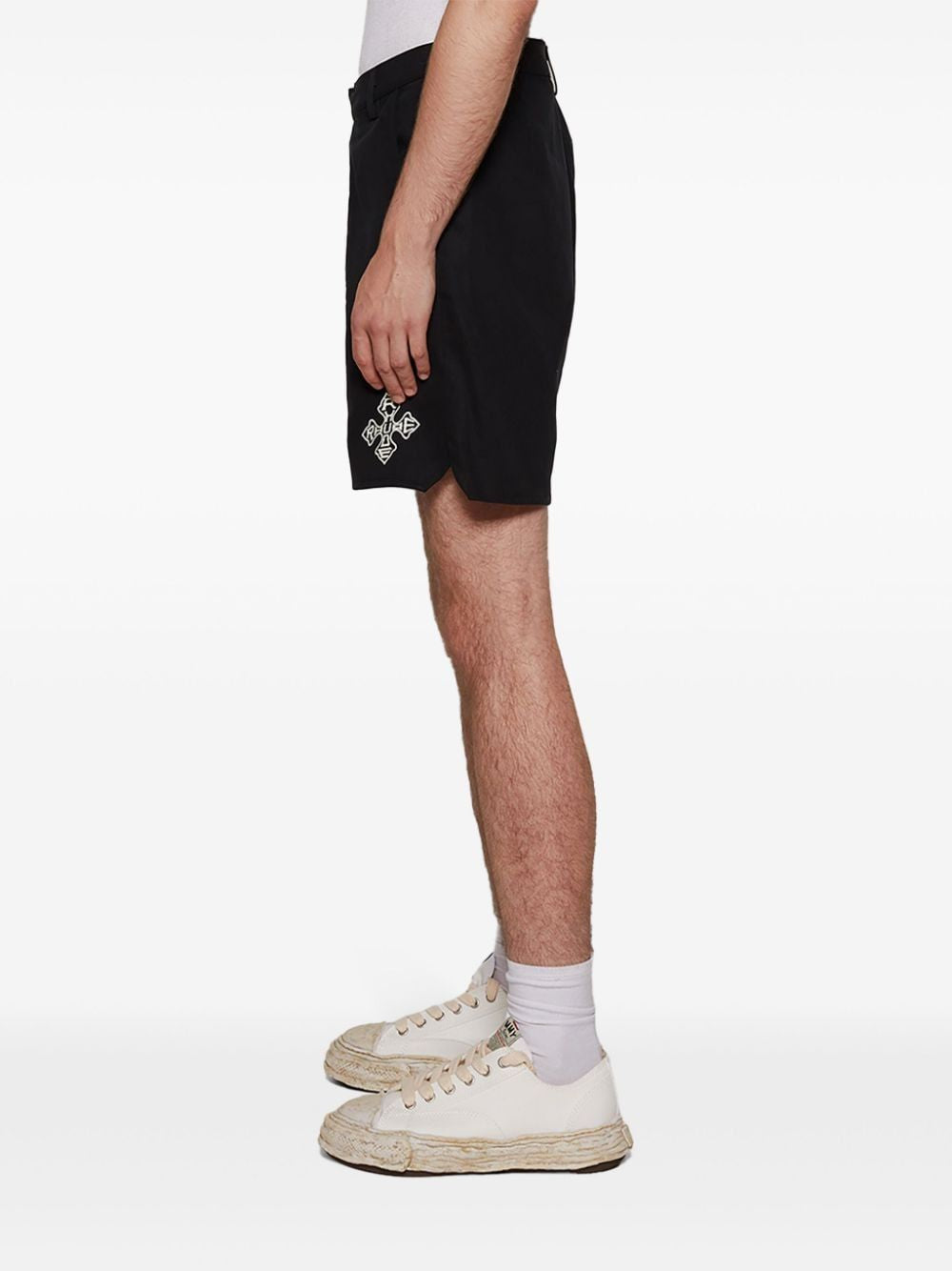 RHUDE Cross Logo Twill Shorts for Men - Fall/Winter 2024