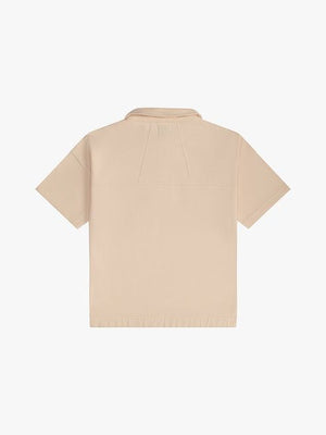 RHUDE Stylish White Short Sleeve Polo for Men - SS24 Collection