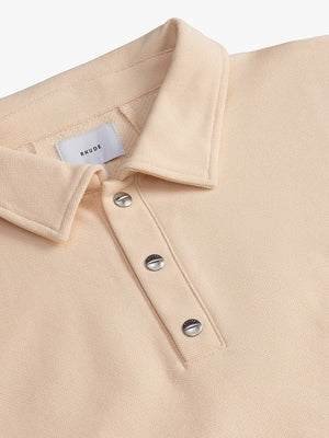 RHUDE Stylish White Short Sleeve Polo for Men - SS24 Collection