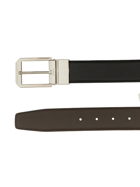 ZEGNA Reversible Leather Belt for Men