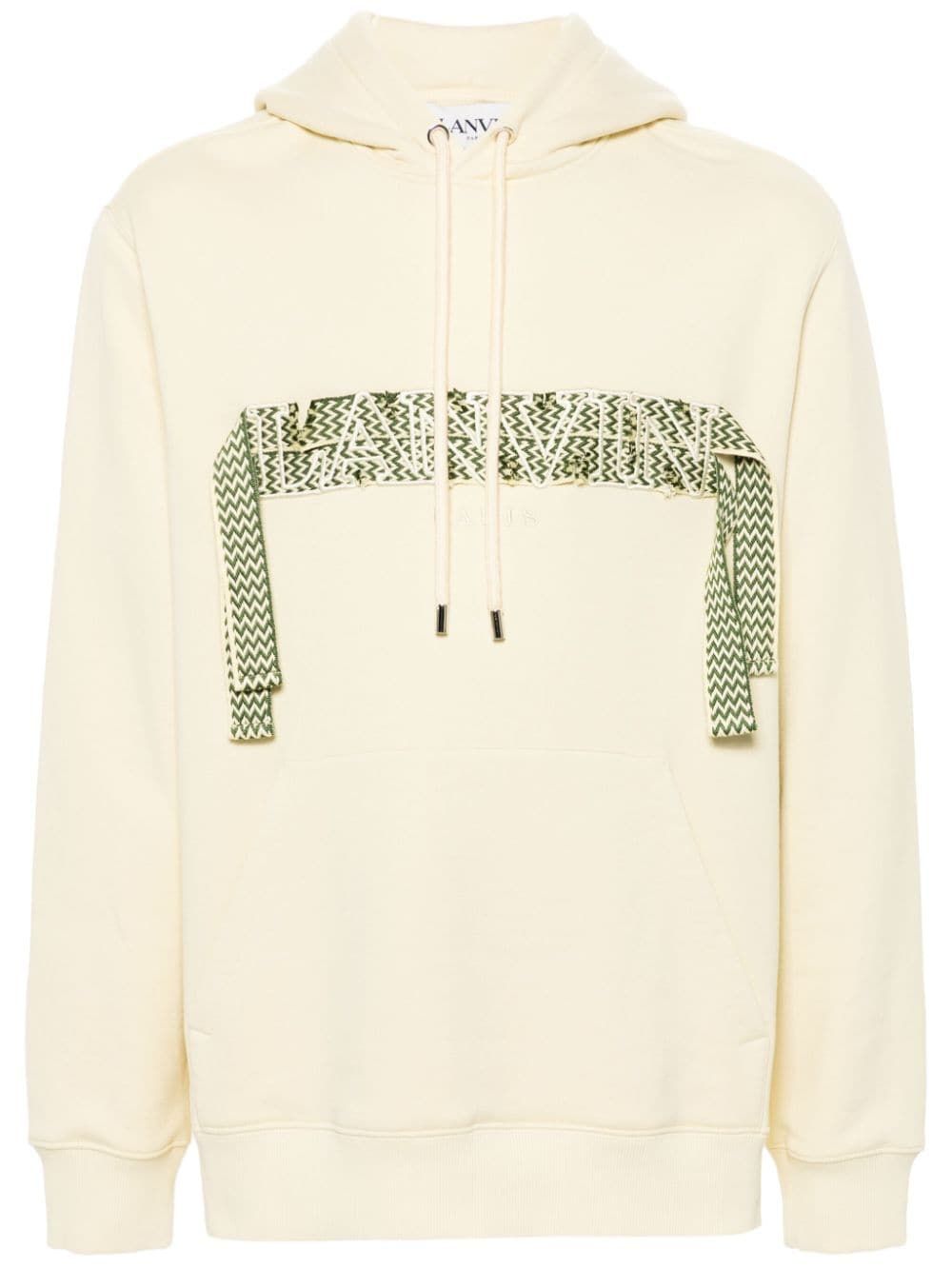 LANVIN Men's Hoodie with Embroidered Design for FW24