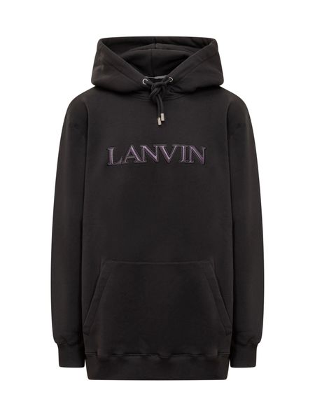 LANVIN Luxury Embroidered Hoodie for Men - Comfortable and Chic