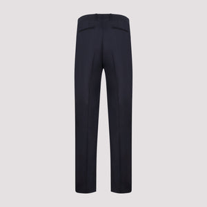 LANVIN Classic Blue Wool Pants for Men | SS23 Collection