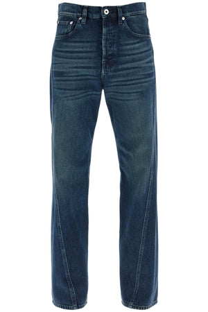 LANVIN Men's Relaxed Fit Jeans with Twisted Seams - Size 31