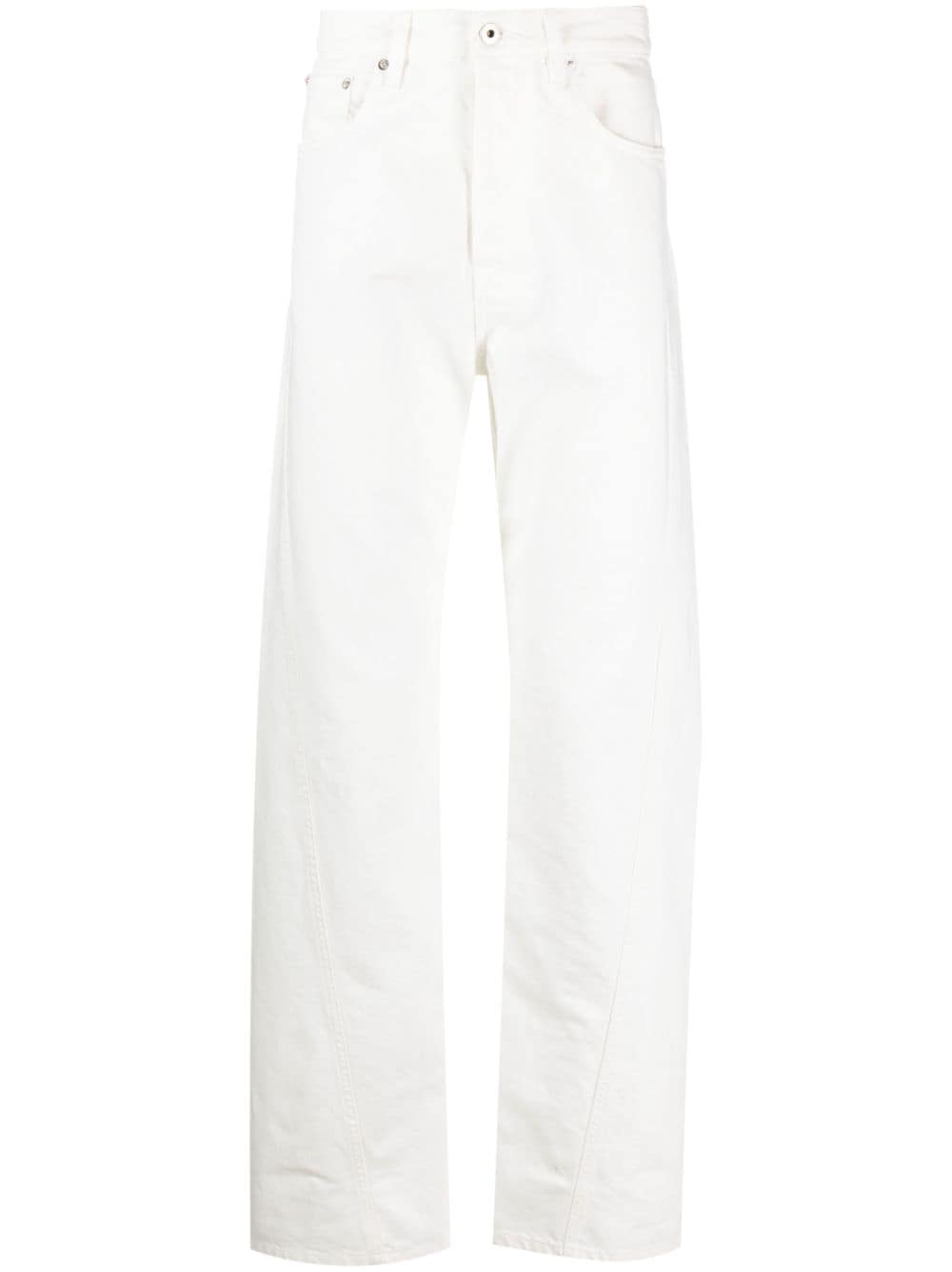 LANVIN Men's 24SS White Denim Straight Pants