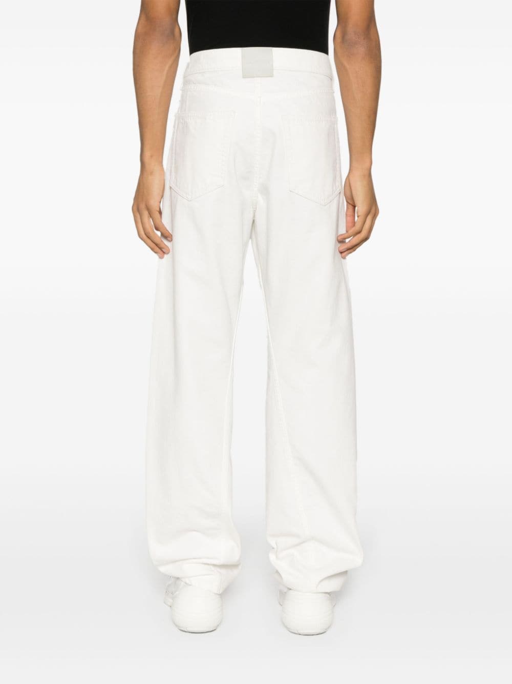 LANVIN Men's 24SS White Denim Straight Pants