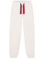 LANVIN Relaxed Fit Cotton Fleece Joggers with Curb Drawstring - Putty Color