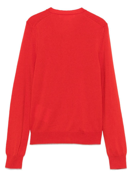 COMME DES GARÇONS Classic Red Cashmere Cardigan - Made in Japan