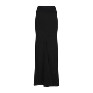 RICK OWENS Flared Long Skirt for Women - Elegant Wool Blend