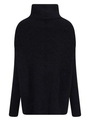 RICK OWENS Women's Knit Construction Roll Neck Sweater