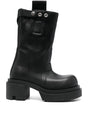 RICK OWENS Sleek Leather Ankle Boots for Women