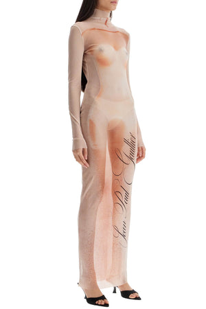 JEAN PAUL GAULTIER Long Mesh Dress - Fitted Silhouette