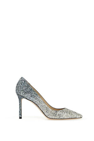 JIMMY CHOO Shaded Glitter Romy Pumps with Suede Trims in Mixed Colours for Women